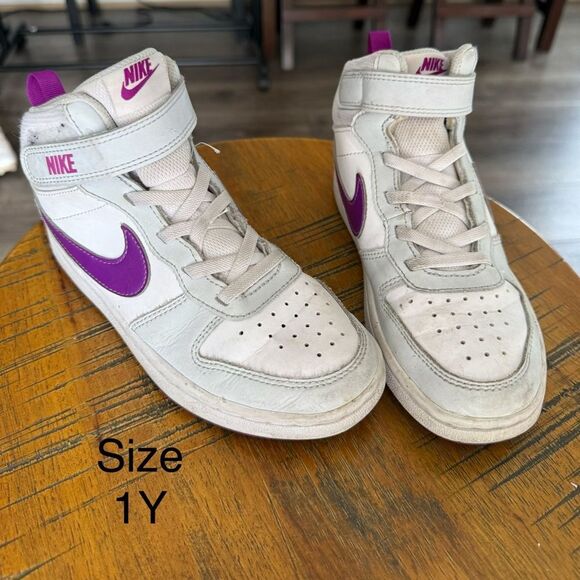 Nike Court Borough Mid 2 Sneakers Youth Size 1Y - Picture 3 of 3